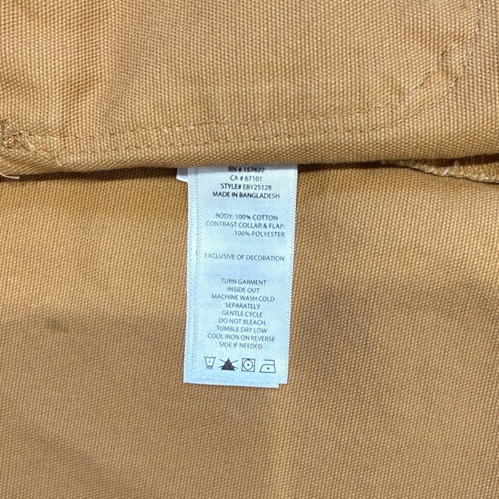 Kids Eddie Bauer Tan and Brown Barn Jacket Size 3T - Picture 4 of 5